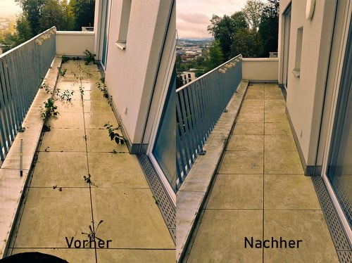 Professionelle Balkonreinigung – S|L Garten Wegenstetten